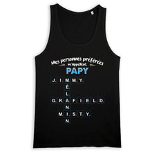Charger l'image dans la galerie, T-Shirt Mots Croisés Personnalisé avec Prénoms – Cadeau Mamie, Papy, Mes personnes préférées m'appellent
