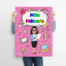 Charger l'image dans la galerie, Enseignante Carnet de notes personnalisée, Cadeaux pour la fête des enseignants, Cadeau de rentrée pour les enseignants
