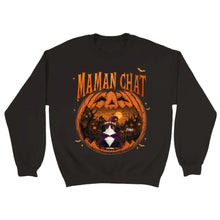 Charger l'image dans la galerie, T-Shirt Halloween Chats Citrouilles Personnalisé – Cadeau pour Papa et Amoureux des Chats
