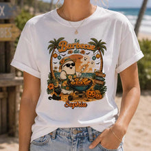 Charger l'image dans la galerie, T-Shirt Summerween Le Barbecue de Fantôme BBQ Personnalisé avec Prénom – Cadeau Famille, Halloween et Vacances d'Été
