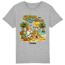 Charger l'image dans la galerie, T-Shirt Summerween Fantôme Château de Sable Personnalisé avec Prénom – Cadeau Homme, Femme, Enfant
