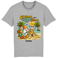 Charger l'image dans la galerie, T-Shirt Summerween Fantôme Château de Sable Personnalisé avec Prénom – Cadeau Homme, Femme, Enfant
