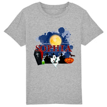 Charger l'image dans la galerie, T-Shirt Halloween Fantôme Personnalisé avec Prénom – Cadeau Homme, Femme et Enfant
