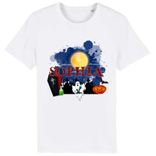 Charger l'image dans la galerie, T-Shirt Halloween Fantôme Personnalisé avec Prénom – Cadeau Homme, Femme et Enfant
