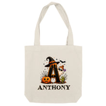Charger l'image dans la galerie, Sac fourre-tout Halloween Fantôme et Bonbons Personnalisé avec Prénom – Tote Bag Cadeau Homme, Femme et Enfant
