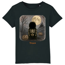 Charger l'image dans la galerie, T-Shirt Halloween Personnalisé avec Photo, Prénom et Animal – Chien, Chat ou Lapin, Cadeau pour Toute la Famille

