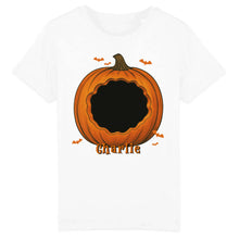 Charger l'image dans la galerie, T-Shirt Halloween Personnalisé avec Photo et Prénom Citrouille – Chien, Chat ou Lapin, Cadeau Papa et Maman

