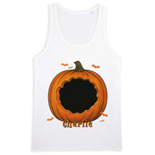 Charger l'image dans la galerie, T-Shirt Halloween Personnalisé avec Photo et Prénom Citrouille – Chien, Chat ou Lapin, Cadeau Papa et Maman
