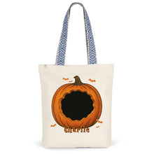 Charger l'image dans la galerie, T-Shirt Halloween Personnalisé avec Photo et Prénom Citrouille – Chien, Chat ou Lapin, Cadeau Papa et Maman
