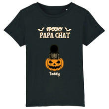 Charger l'image dans la galerie, T-Shirt Halloween Personnalisé avec Photo et Prénom – Chien, Chat, Cheval ou Lapin Spooky au Coucher du Soleil
