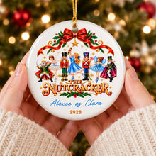 Charger l'image dans la galerie, Ornement en Céramique Casse-Noisette Personnalisé avec Prénom – Cadeau de Noël pour Danseuse
