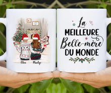 Charger l&#39;image dans la galerie, Tasse personnalisée, Mug personnalisé famille, Tasses mère et fille, cadeaux de Noël pour maman
