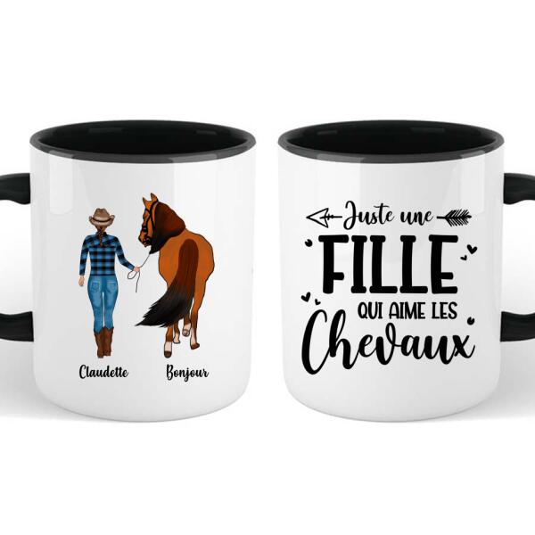 Tasse Humour "Trust Me I'm A Cheval" 426ml - Céramique Blanche, Design Fun, Neuf Sous Emballage