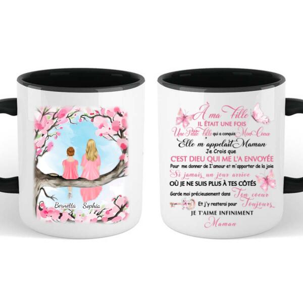 Mug Ma petite fille parfaite personnalisé et ses guimauves