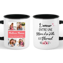 Charger l&#39;image dans la galerie, Mug Mère et Fille, Mug photo personnalisé, Cadeaux pour Fille
