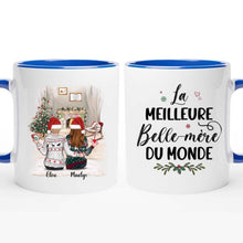 Charger l&#39;image dans la galerie, Tasse personnalisée, Mug personnalisé famille, Tasses mère et fille, cadeaux de Noël pour maman
