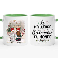 Charger l&#39;image dans la galerie, Tasse personnalisée, Mug personnalisé famille, Tasses mère et fille, cadeaux de Noël pour maman
