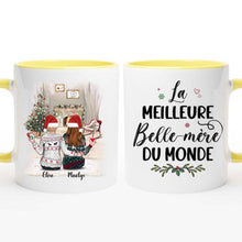 Charger l&#39;image dans la galerie, Tasse personnalisée, Mug personnalisé famille, Tasses mère et fille, cadeaux de Noël pour maman
