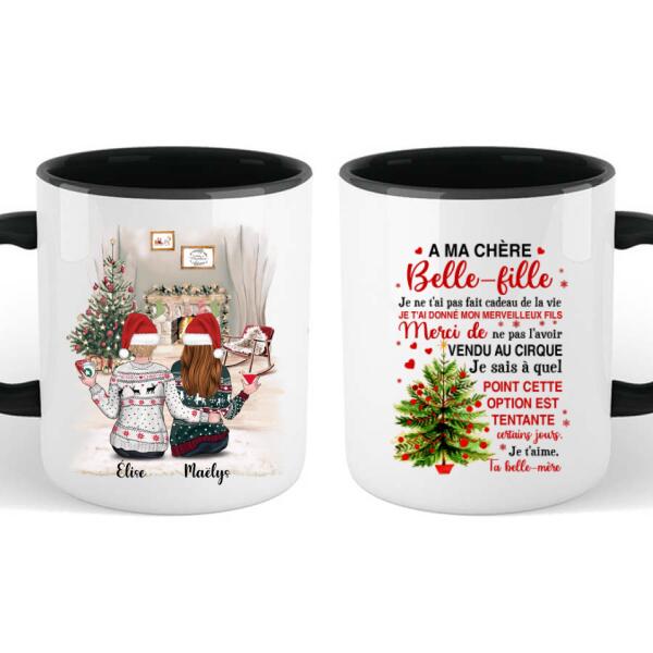 Mug Personnalisé Noël, À Ma Chère Belle-fille, Le Cadeau Parfait
