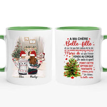 Charger l&#39;image dans la galerie, Tasse A Ma Chère Belle-fille, Merci d&#39;être ma belle-fille, Je t&#39;aime, ta belle-mère, cadeau pour Noël
