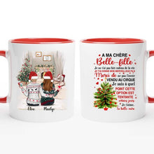 Charger l&#39;image dans la galerie, Tasse A Ma Chère Belle-fille, Merci d&#39;être ma belle-fille, Je t&#39;aime, ta belle-mère, cadeau pour Noël
