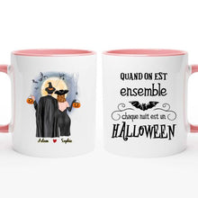 Charger l&#39;image dans la galerie, Halloween mug personnalisé couple, tasse couple personnalisé, chaque nuit est un Halloween
