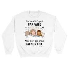 Charger l&#39;image dans la galerie, Jusqu&#39;à 9 chats, Pull personnalisé chat, Sweat pour maman chat, papa chat, Nom et design personnalisés
