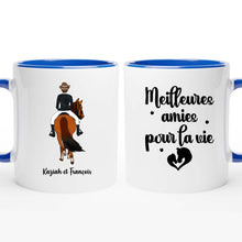 Charger l&#39;image dans la galerie, Jusqu&#39;à 2 chevaux, mug cheval personnalisable, juste une femme qui aime les chevaux

