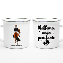 Charger l&#39;image dans la galerie, Jusqu&#39;à 2 chevaux, mug cheval personnalisable, juste une femme qui aime les chevaux
