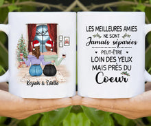 Charger l&#39;image dans la galerie, Mug personnalisé meilleure amie, Tasse de Noël des sœurs, Cadeaux de Noël pour bff
