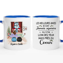 Charger l&#39;image dans la galerie, Mug personnalisé meilleure amie, Tasse de Noël des sœurs, Cadeaux de Noël pour bff
