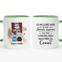 Charger l&#39;image dans la galerie, Mug personnalisé meilleure amie, Tasse de Noël des sœurs, Cadeaux de Noël pour bff
