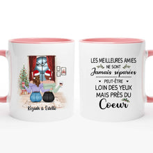 Charger l&#39;image dans la galerie, Mug personnalisé meilleure amie, Tasse de Noël des sœurs, Cadeaux de Noël pour bff
