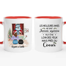 Charger l&#39;image dans la galerie, Mug personnalisé meilleure amie, Tasse de Noël des sœurs, Cadeaux de Noël pour bff
