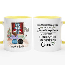 Charger l&#39;image dans la galerie, Mug personnalisé meilleure amie, Tasse de Noël des sœurs, Cadeaux de Noël pour bff
