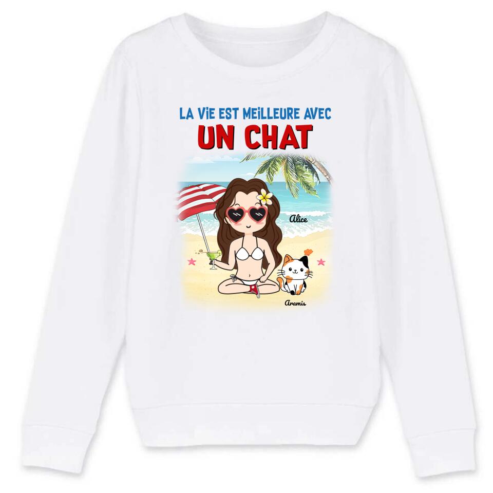 Pull chat personnalisé, Sweat-shirt chat personnalisé, Sweat-shirt Cat  Lover, Pull pour animaux de compagnie, Pull pour dame pour chat, Pull  personnalisé pour animaux de compagnie -  France