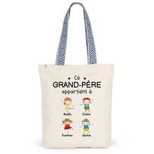 Charger l&#39;image dans la galerie, Jusqu&#39;à 20 enfants, Sac fourre-tout  personnalisé grand-père grand-mère, Sac fourre-tout fête des pères, fête des mères
