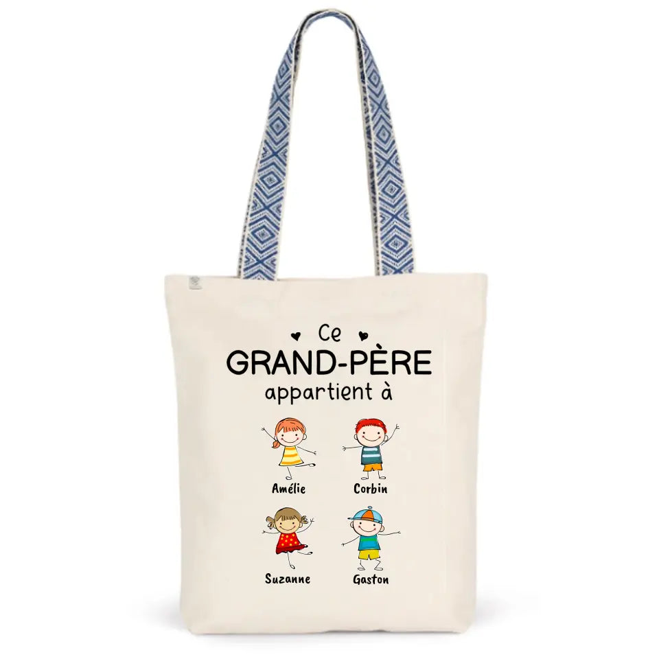 Tote Bag Personnalise Famille pour Grand Pere et Grand Mere Le Cadeau Ideal pour la Fete des Peres et la Fete des Meres gifts fr