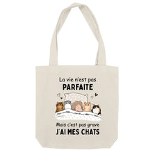 Charger l&#39;image dans la galerie, Jusqu&#39;à 9 chats, Sac fourre-tout personnalisé chat, Sac fourre-tout pour maman chat, papa chat, Nom et design personnalisés
