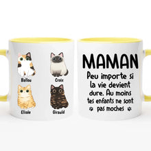 Charger l&#39;image dans la galerie, Jusqu&#39;à 9 chats, mug chat personnalisé, mug maman chat, Tasse pour les amoureux des chats
