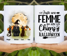 Charger l&#39;image dans la galerie, Jusqu&#39;à 6 chiens, mug personnalisé chien, tasse Halloween maman chien, femme qui aime les chiens
