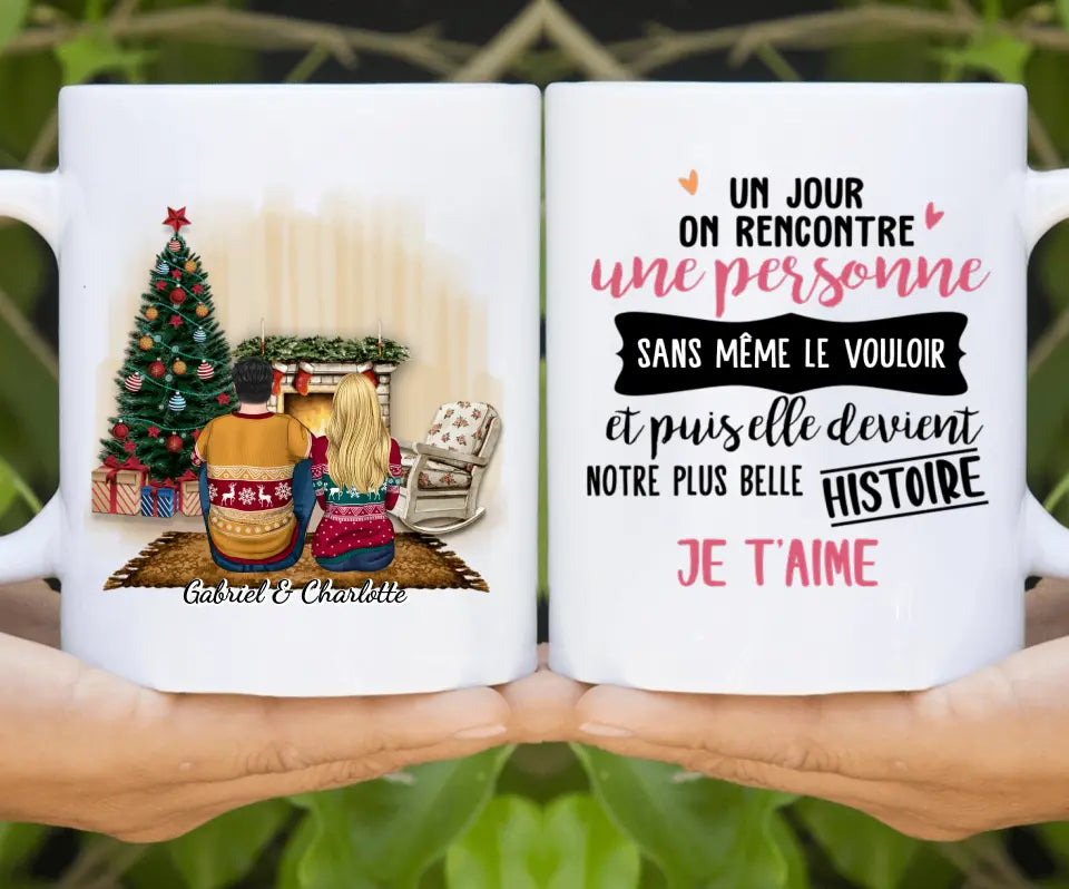 Mug personnalisé Noël  Idée Cadeau Noël Homme Femme Couple